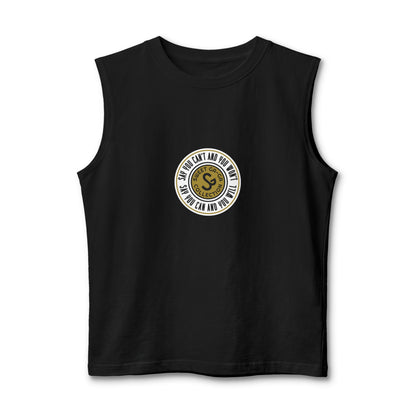 Muscle Tank — "Say You Can and You Will" Retro Surf Circle Logo