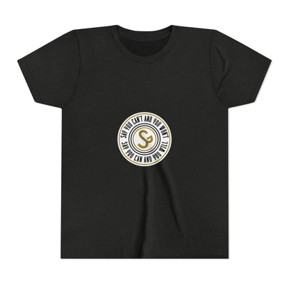 Youth Tee - "Say You Can and You Will" Retro Badge Graphic
