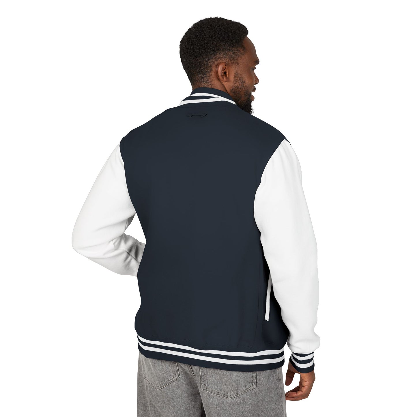 Letterman Jacket - Retro School Crest Varsity Jacket