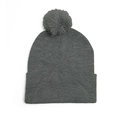 Pom-Pom Knit Cap - "Say You Can and You Will"