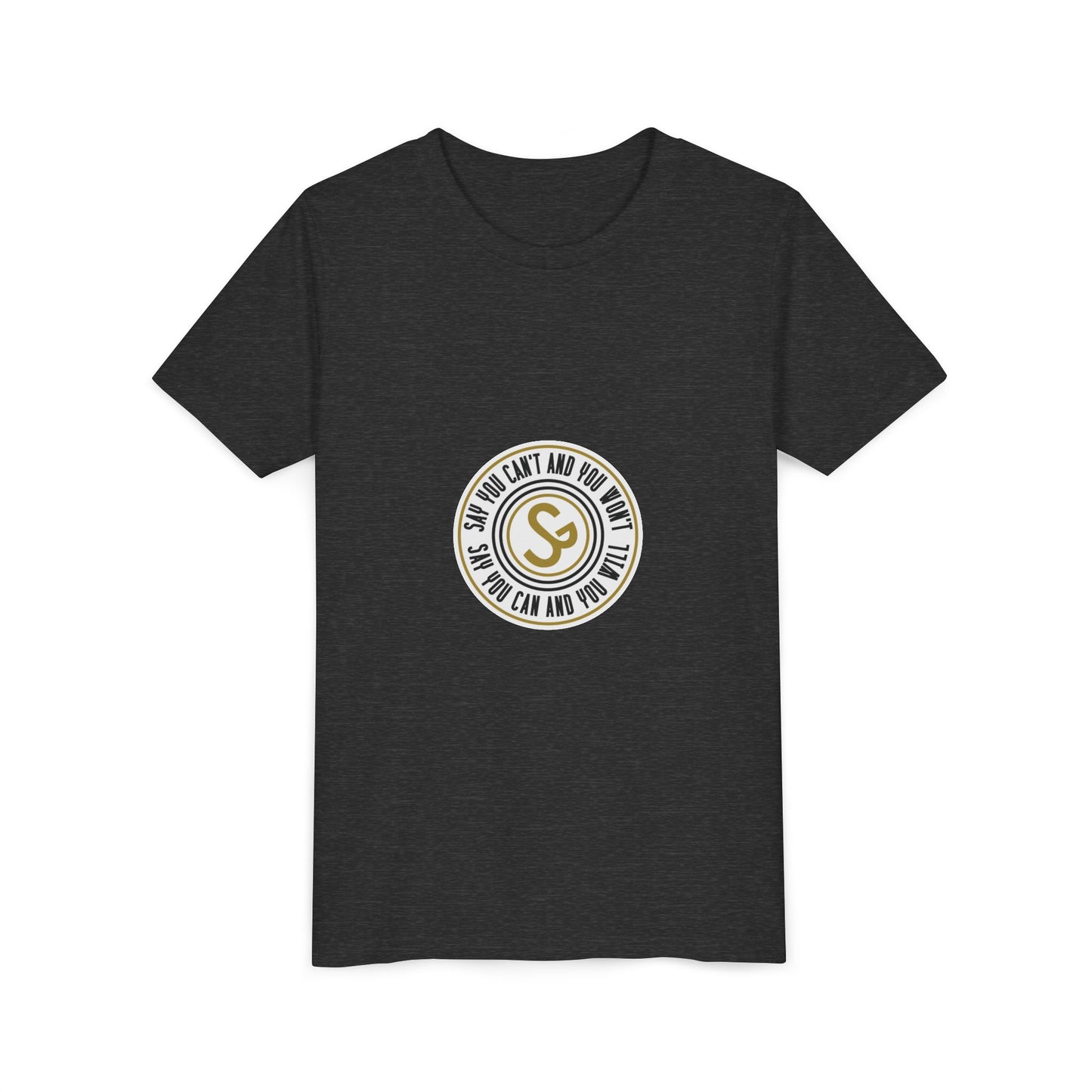 Youth Tee - "Say You Can and You Will" Retro Badge Graphic