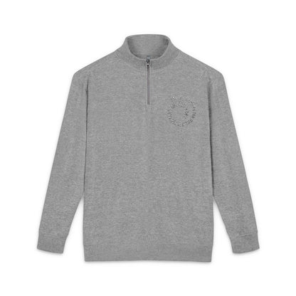 Embroidered "Say You Can and You Will" Fleece Pullover - Quarter Zip Cozy Sweatshirt