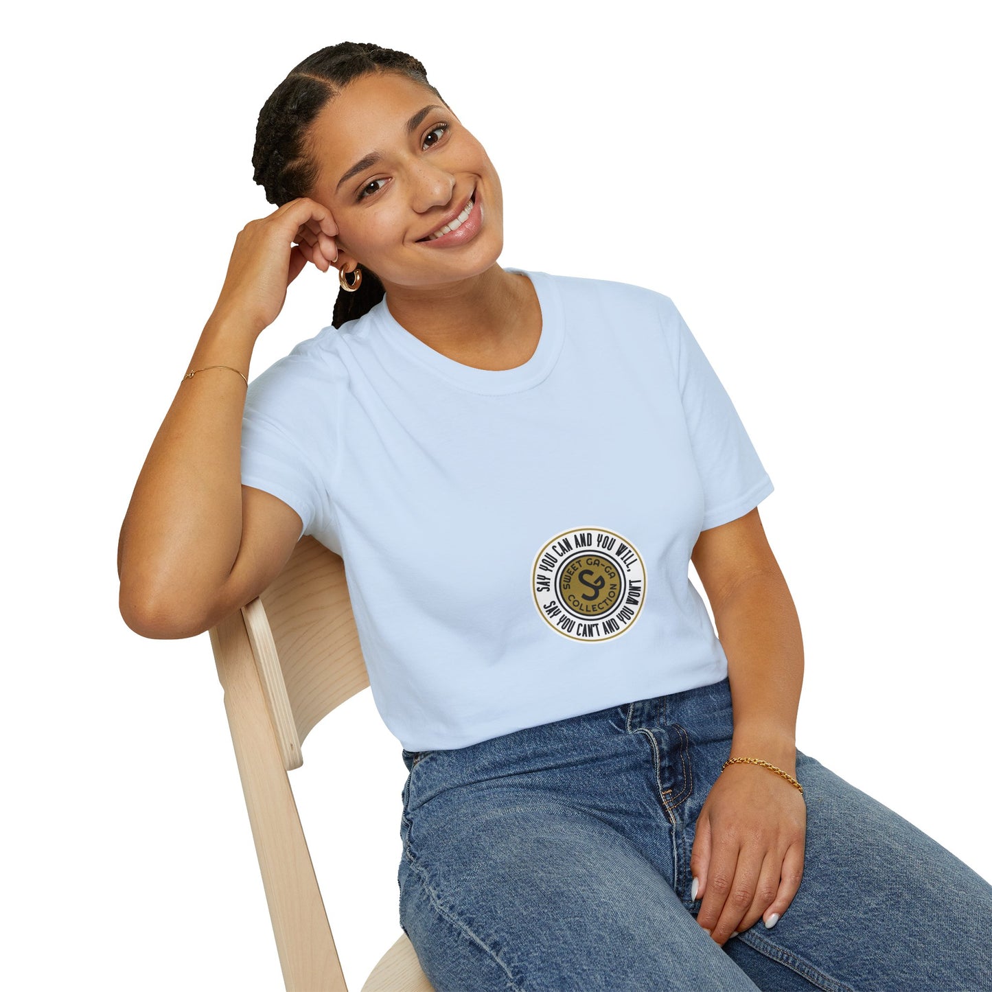 Vintage Seal Graphic T-Shirt — 'SS' Round Emblem Logo