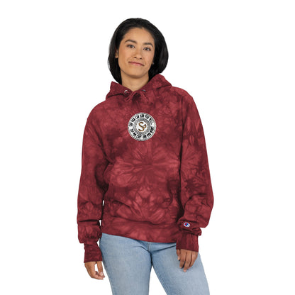 Tie-Dye Embroidered Hoodie — "Say You Can and You Will"