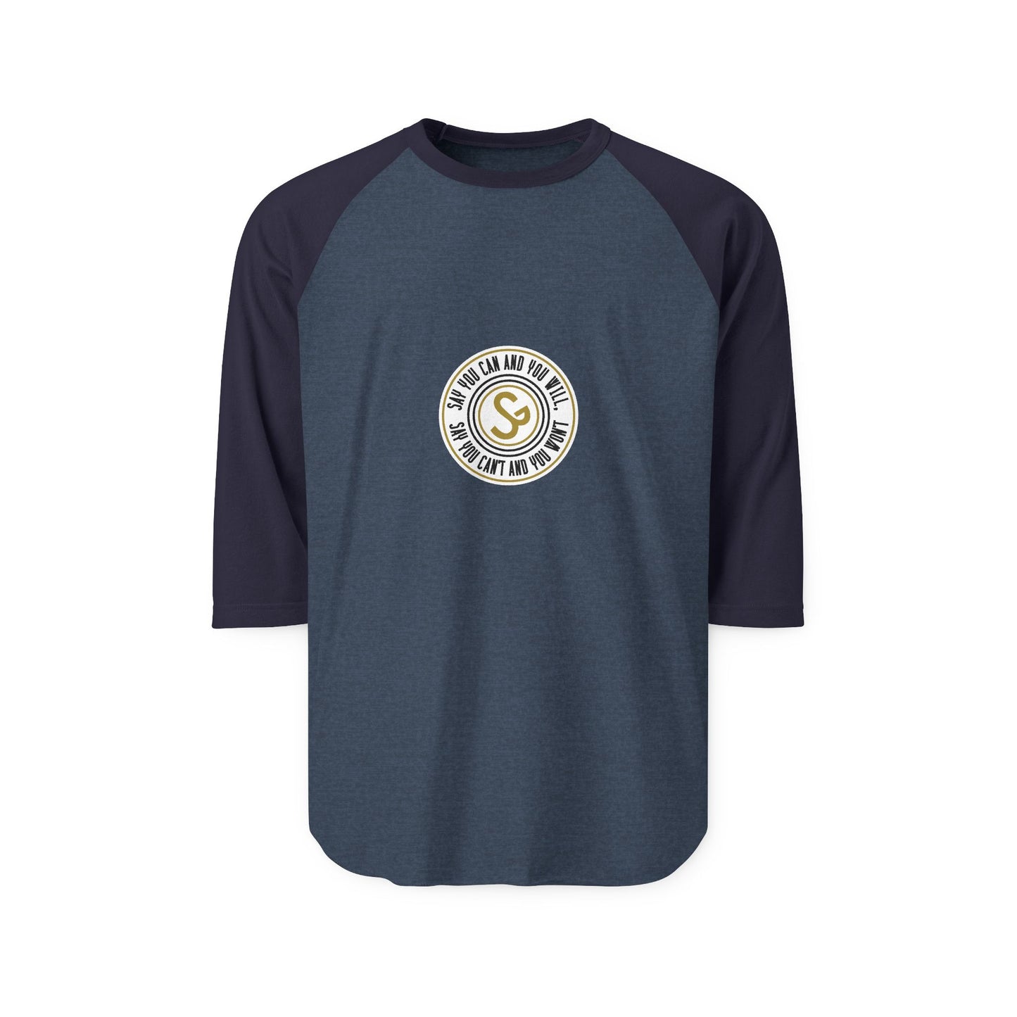 Raglan Shirt — Vintage Circular Logo Graphic