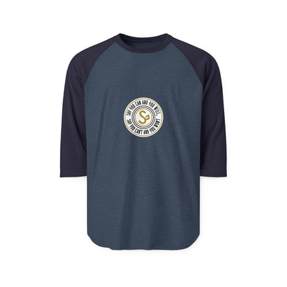 Raglan Shirt — Vintage Circular Logo Graphic