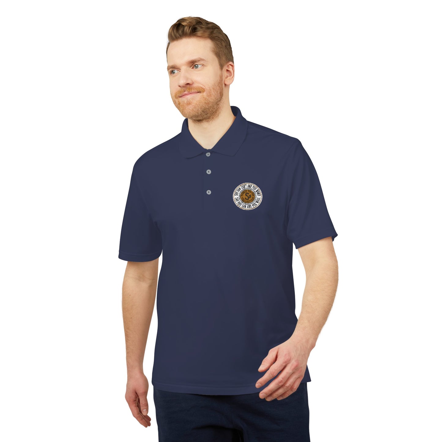 Classic Polo — Embroidered "Say You Can and You Will" Performance Golf Shirt