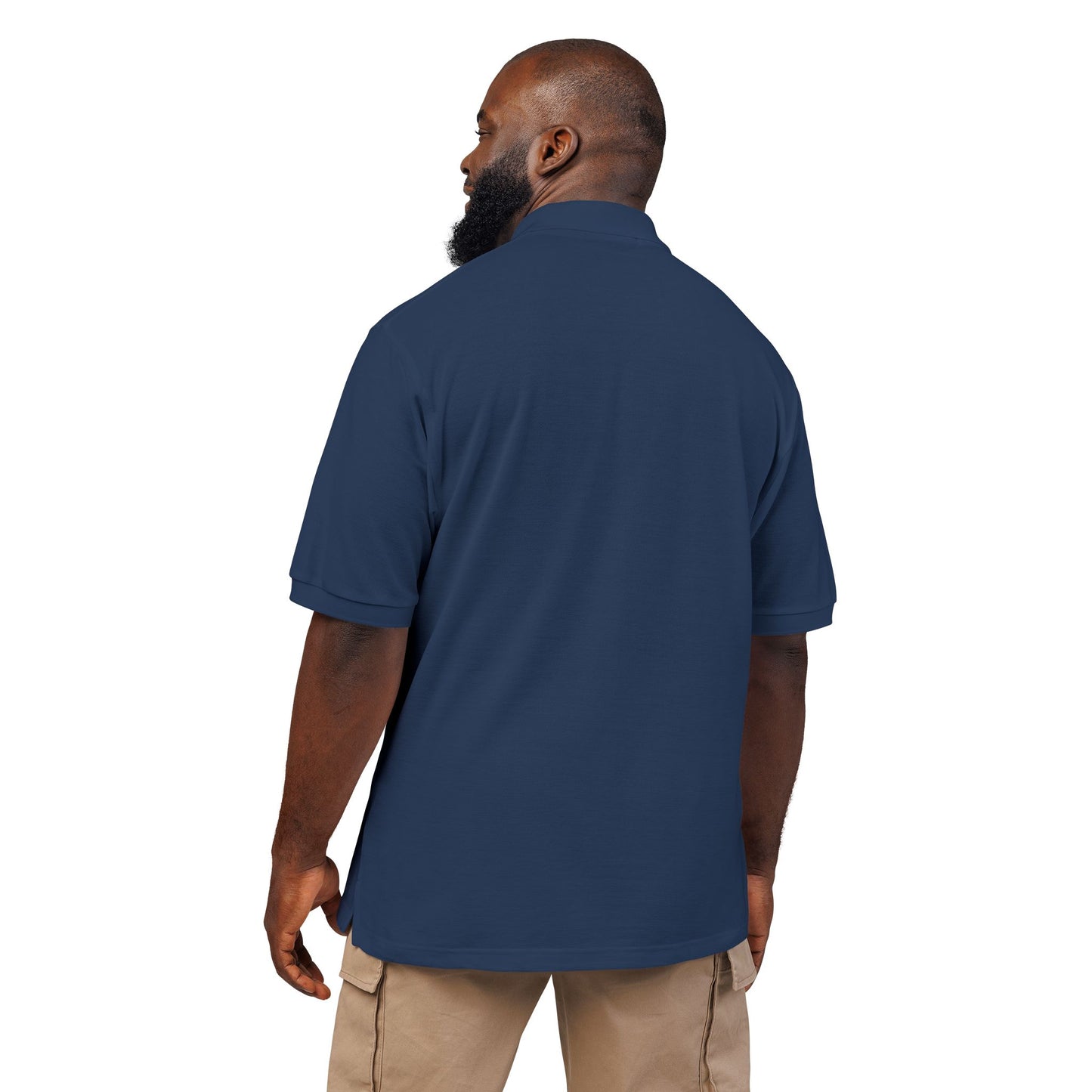 Embroidered Floral Medallion Polo