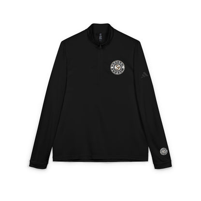 Embroidered Quarter-Zip Pullover — "Say You Can and You Will"