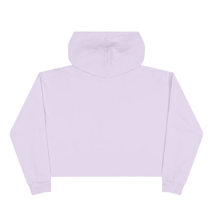 Cropped Hoodie — Minimal Gold Seal Logo, Casual Streetwear