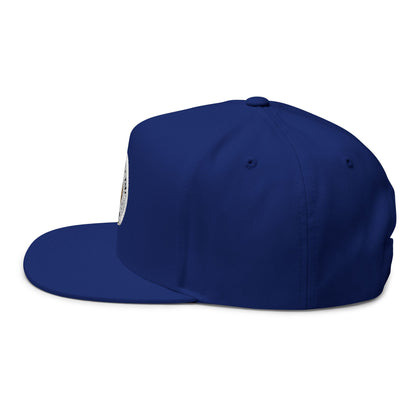 Embroidered Flat Bill Cap
