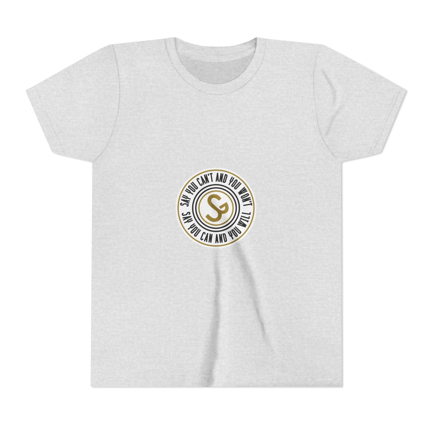 Youth Tee - "Say You Can and You Will" Retro Badge Graphic