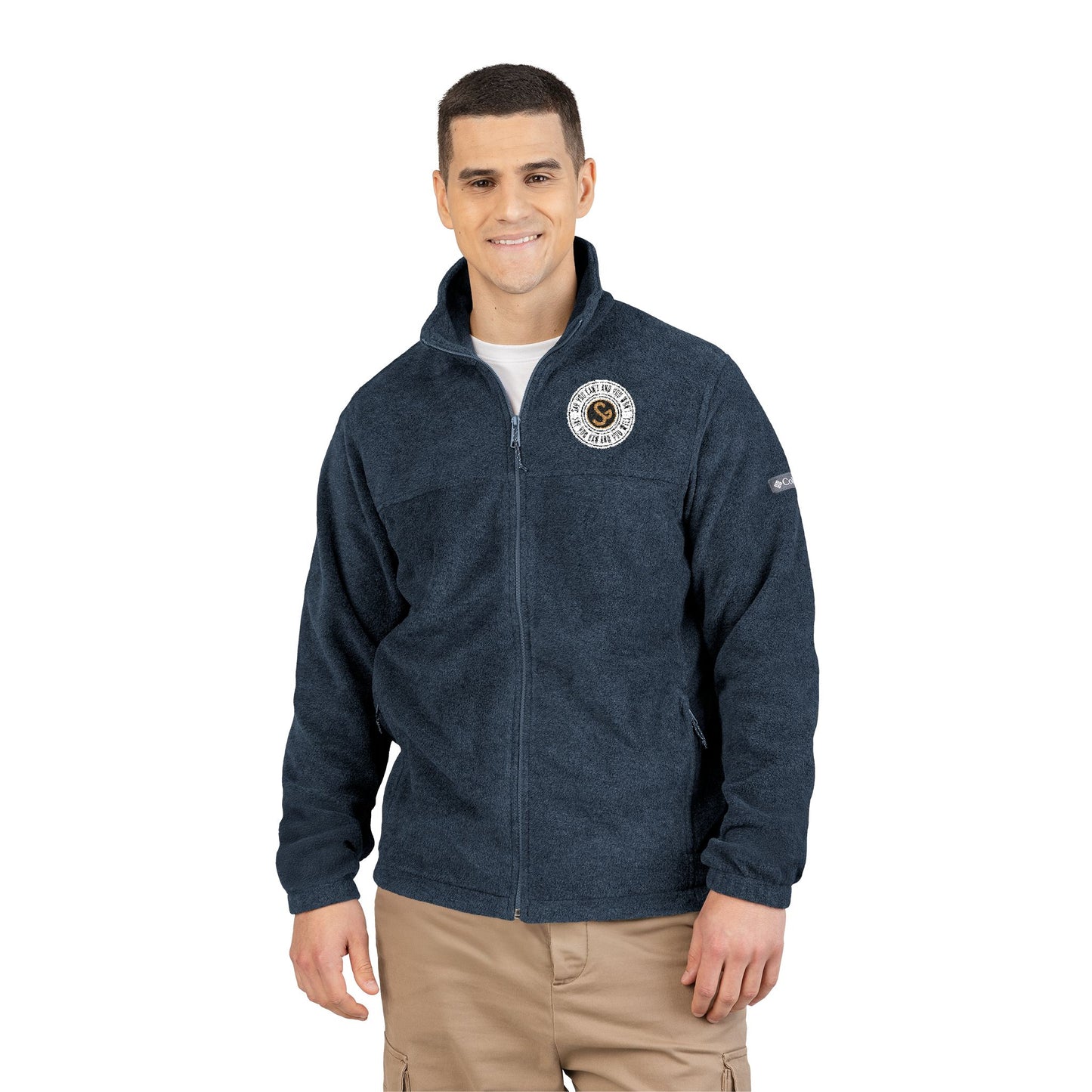 Embroidered "Say You Can and You Will" Fleece Jacket