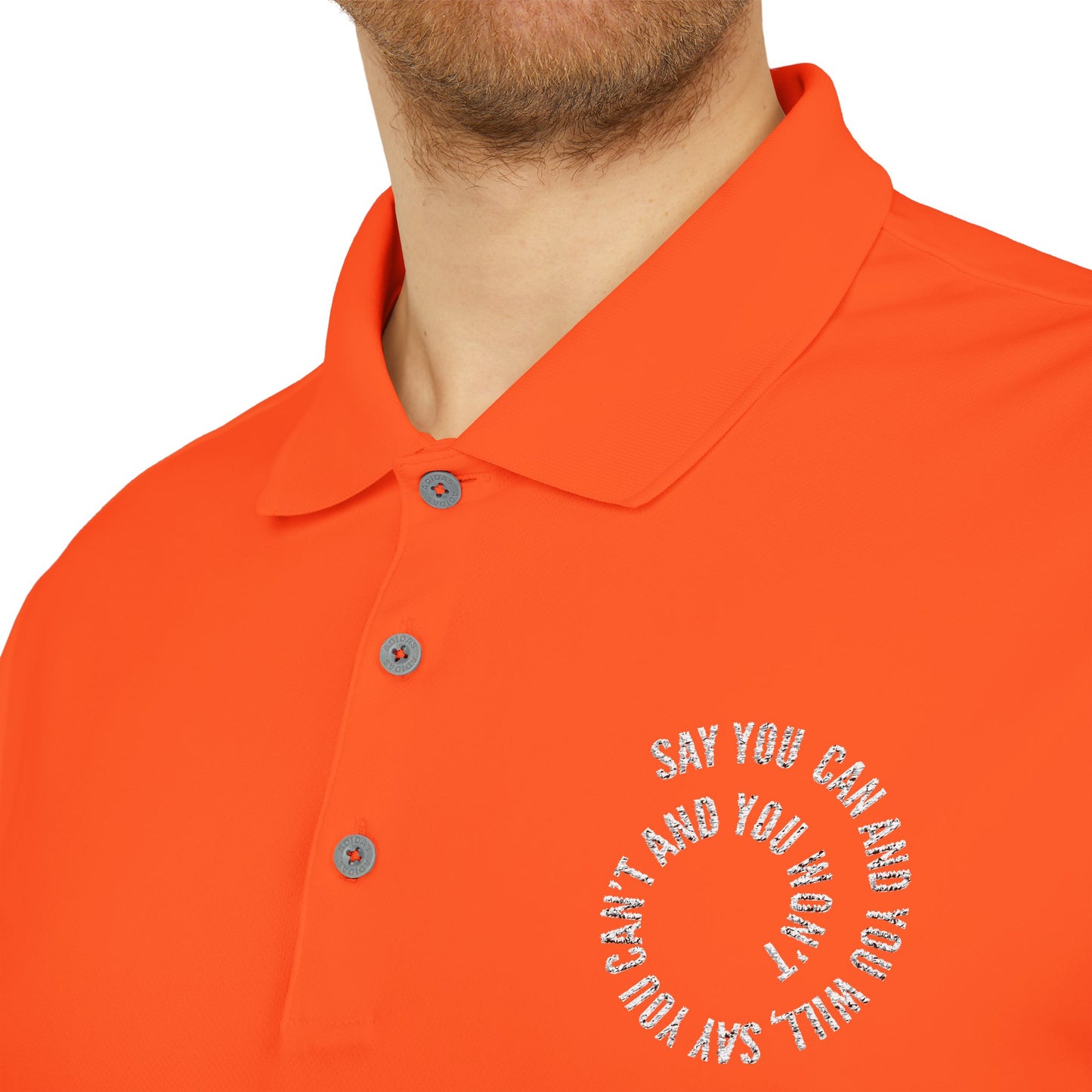 Performance Polo — ‘Not Your Average’ Circular Logo Golf Shirt