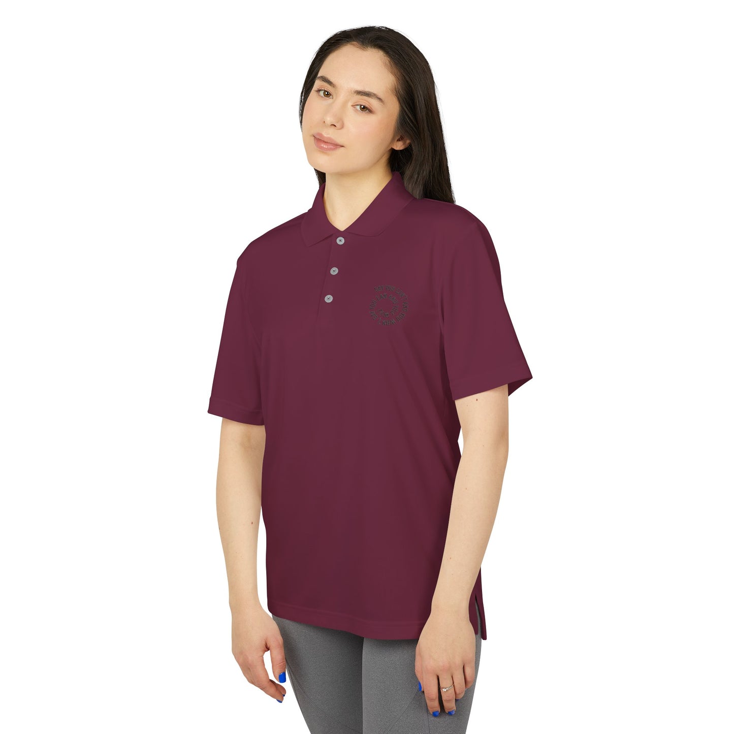 adidas Unisex Performance Polo -"Say You Can and You Will"