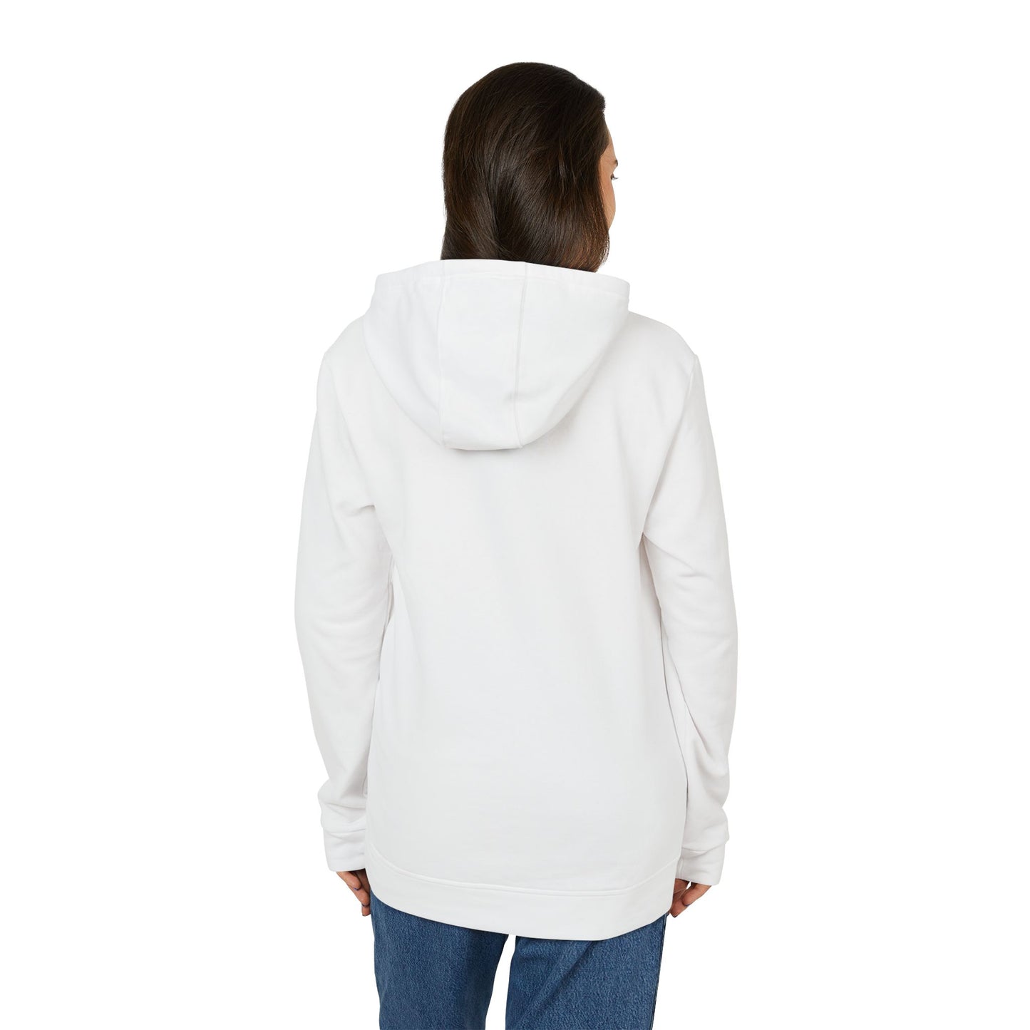 Adidas "Say You Can and You Will" Fleece Hoodie — White Casual Athletic Pullover