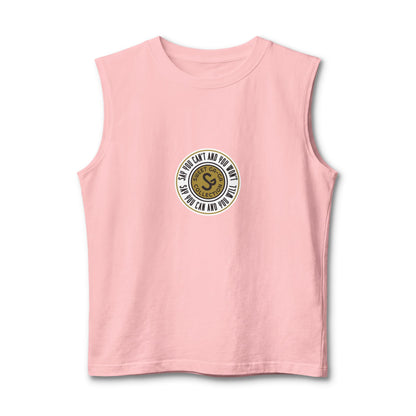 Muscle Tank — "Say You Can and You Will" Retro Surf Circle Logo