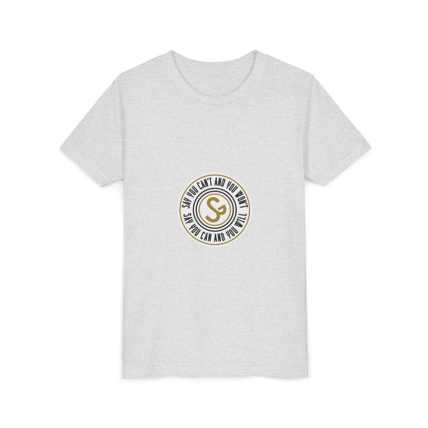 Youth Tee - "Say You Can and You Will" Retro Badge Graphic