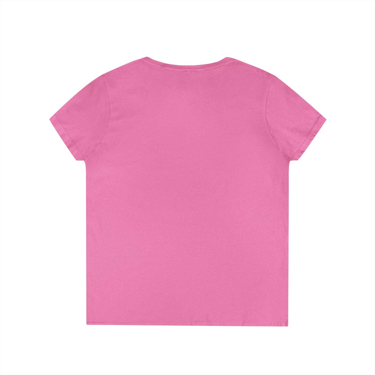 Ladies' V-Neck T-Shirt — Retro Gold Seal 'S' Emblem