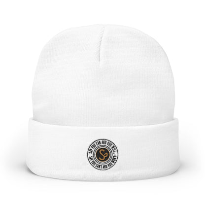 Embroidered Knit Beanie