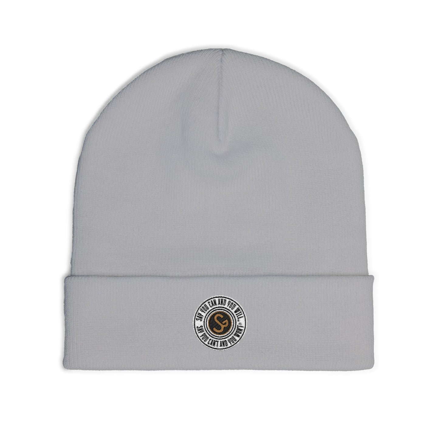 Embroidered Knit Beanie