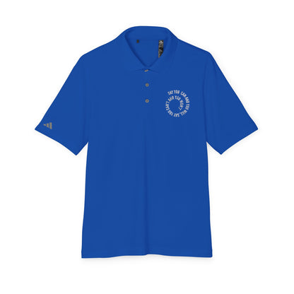 Performance Polo — ‘Not Your Average’ Circular Logo Golf Shirt