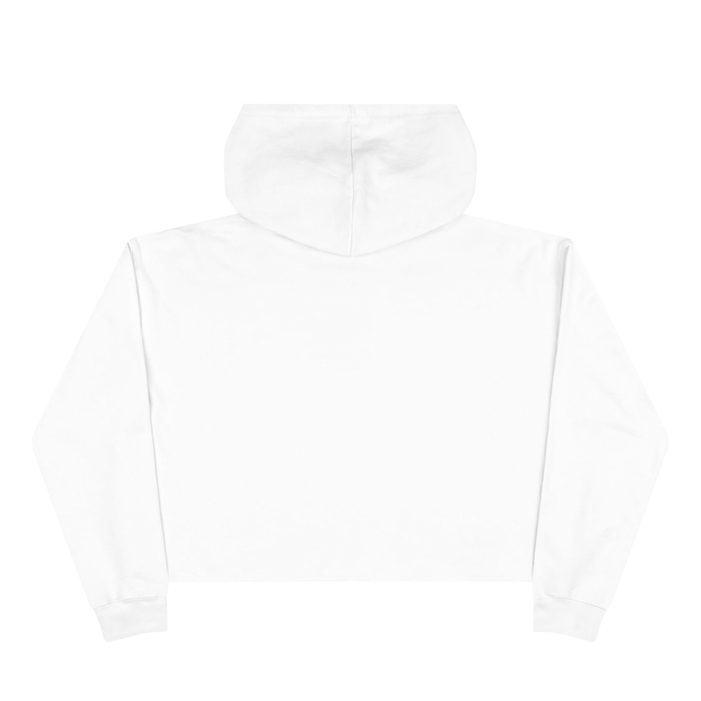 Cropped Hoodie — Minimal Gold Seal Logo, Casual Streetwear