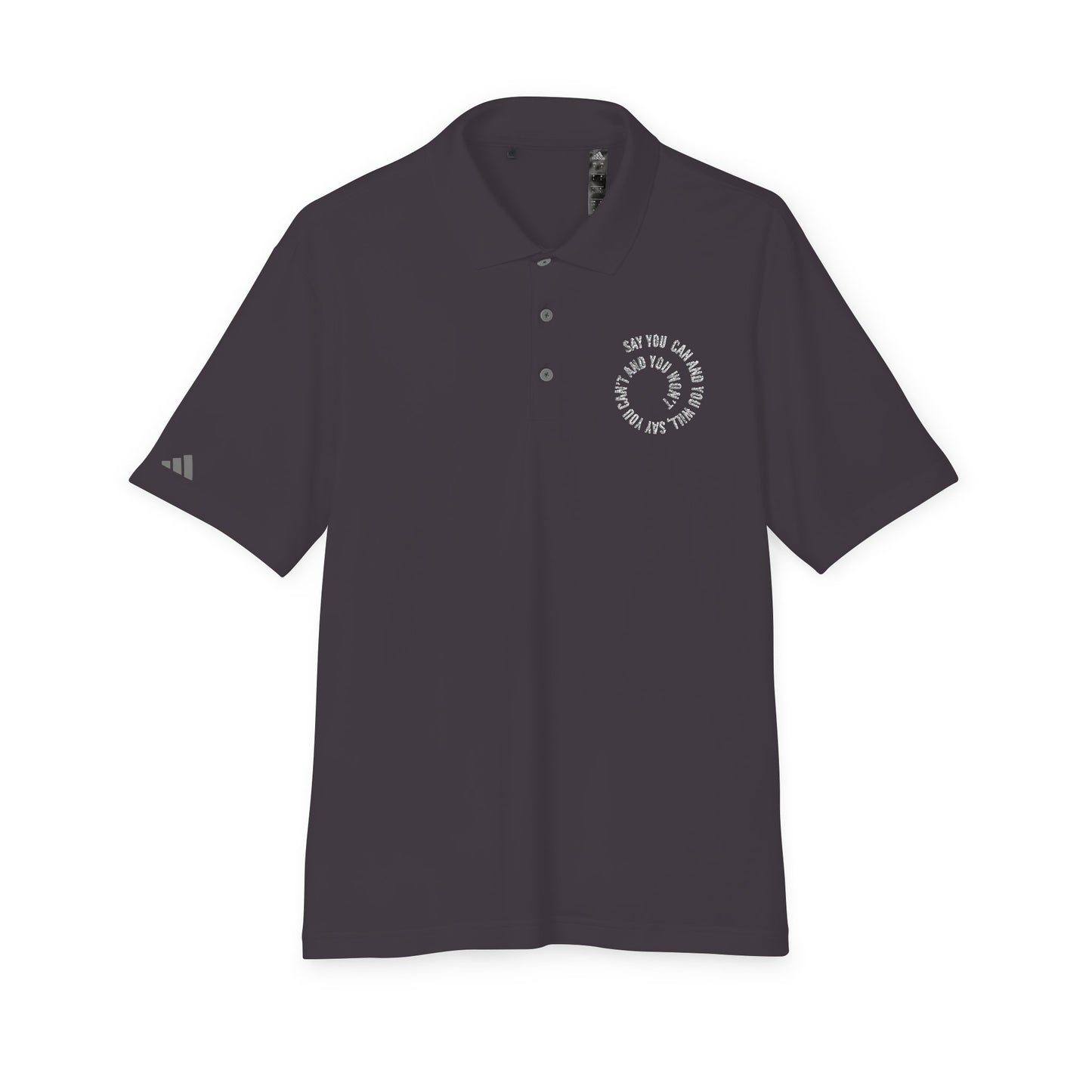 Performance Polo — ‘Not Your Average’ Circular Logo Golf Shirt
