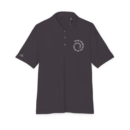 Performance Polo — ‘Not Your Average’ Circular Logo Golf Shirt