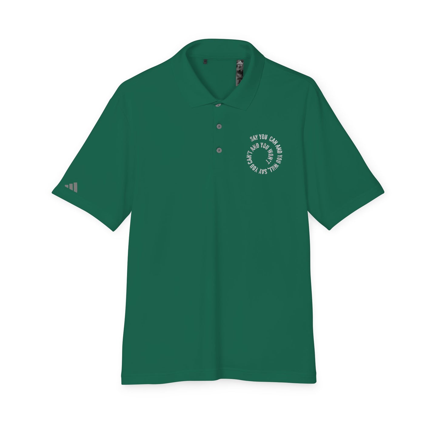 Performance Polo — ‘Not Your Average’ Circular Logo Golf Shirt