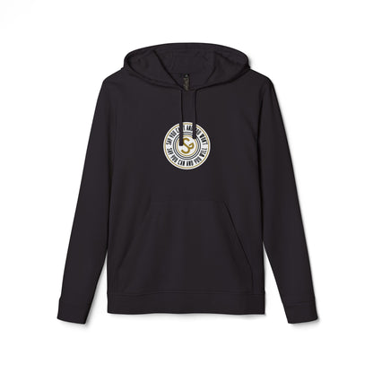 Adidas "Say You Can and You Will" Fleece Hoodie — White Casual Athletic Pullover