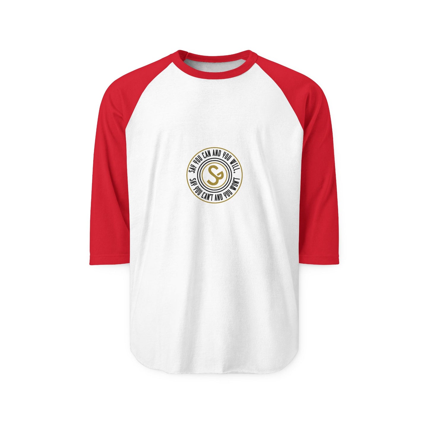 Raglan Shirt — Vintage Circular Logo Graphic