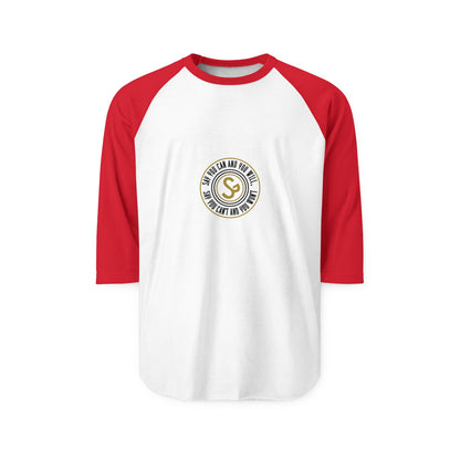 Raglan Shirt — Vintage Circular Logo Graphic