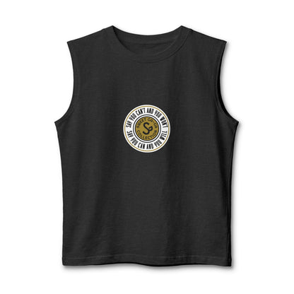 Muscle Tank — "Say You Can and You Will" Retro Surf Circle Logo