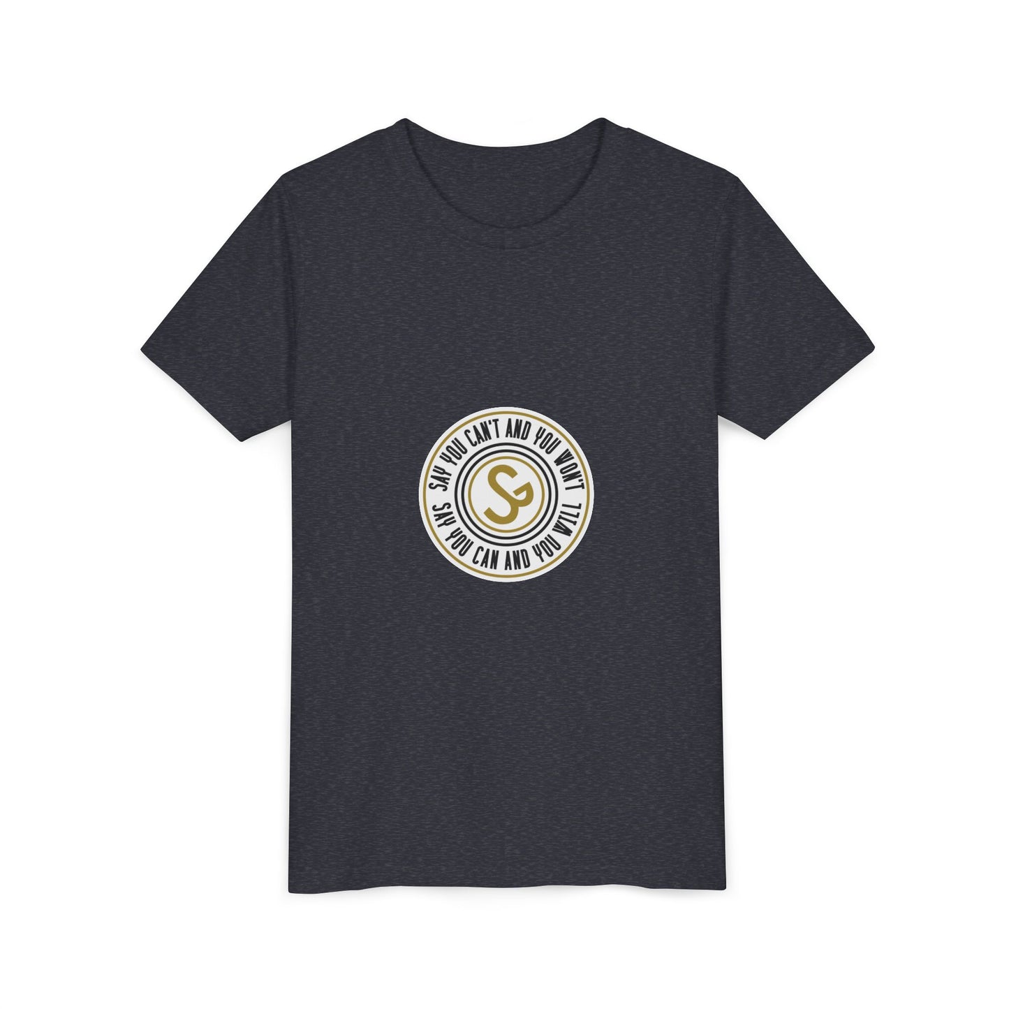 Youth Tee - "Say You Can and You Will" Retro Badge Graphic