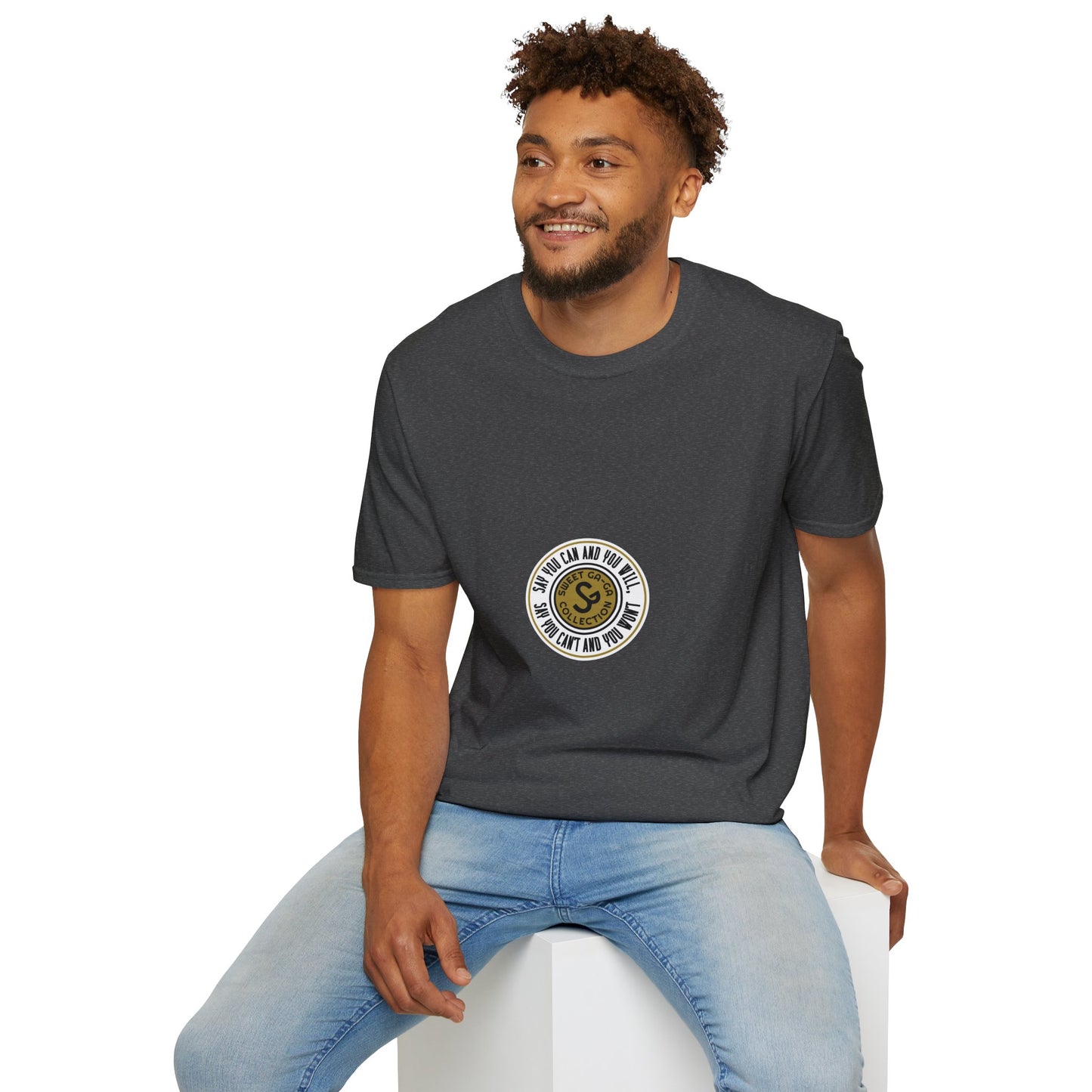 Vintage Seal Graphic T-Shirt — 'SS' Round Emblem Logo