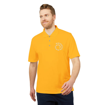 Performance Polo — ‘Not Your Average’ Circular Logo Golf Shirt