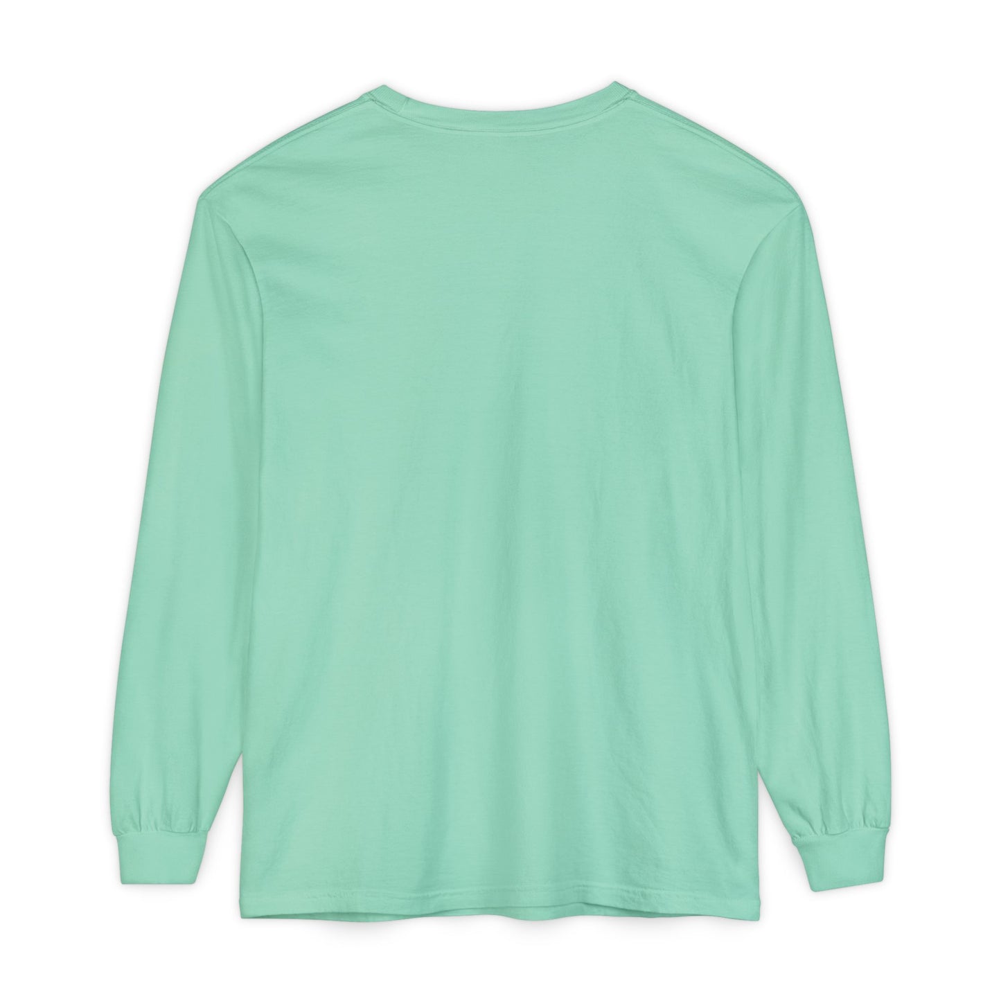 Unisex Garment-dyed Long Sleeve T-Shirt - "Say You Can and You Will"