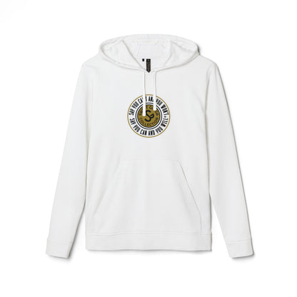 Cozy Unisex Fleece Hoodie - "Say You Can and You Will"