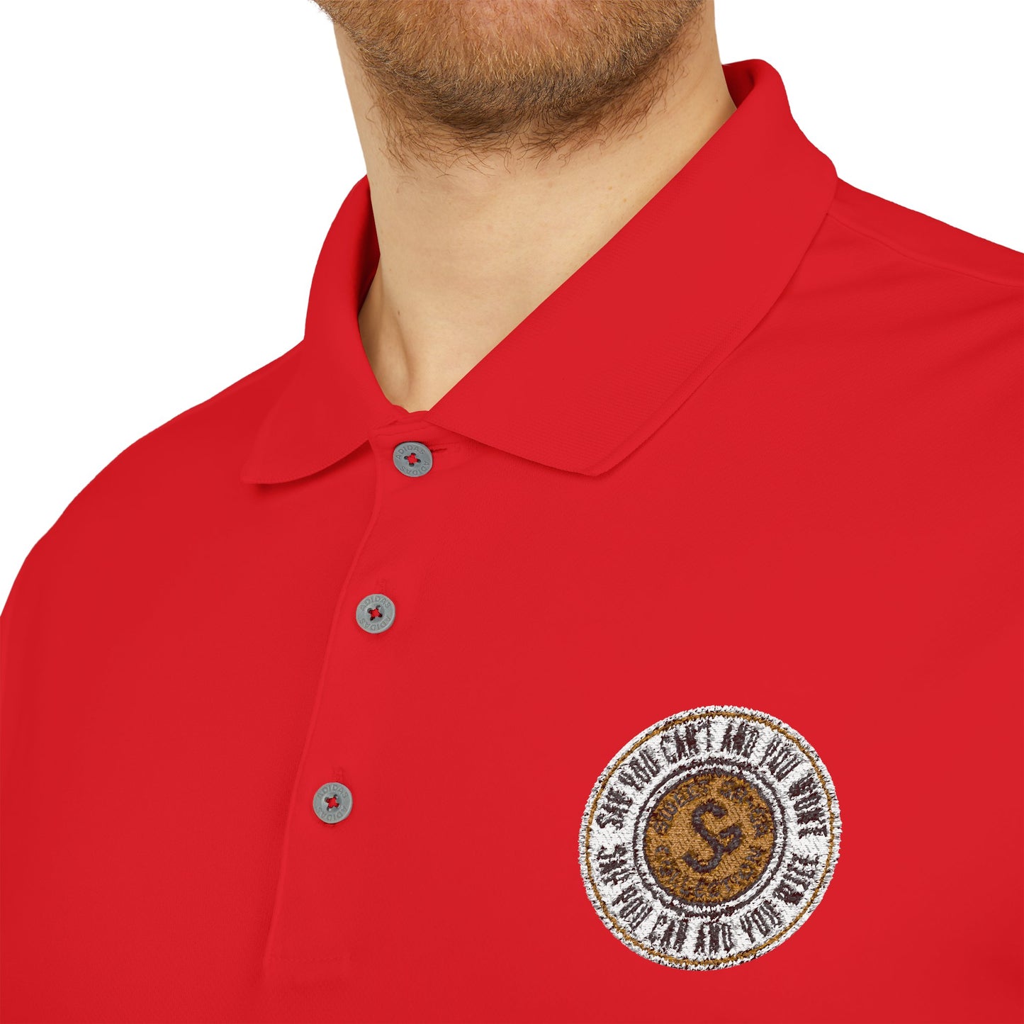 Classic Polo — Embroidered "Say You Can and You Will" Performance Golf Shirt