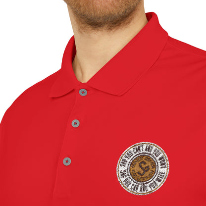 Classic Polo — Embroidered "Say You Can and You Will" Performance Golf Shirt