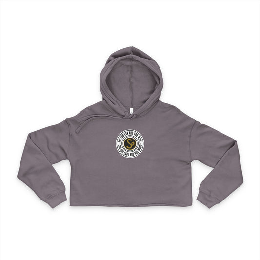 Women's Cropped Hoodie - Say You Can and You Will