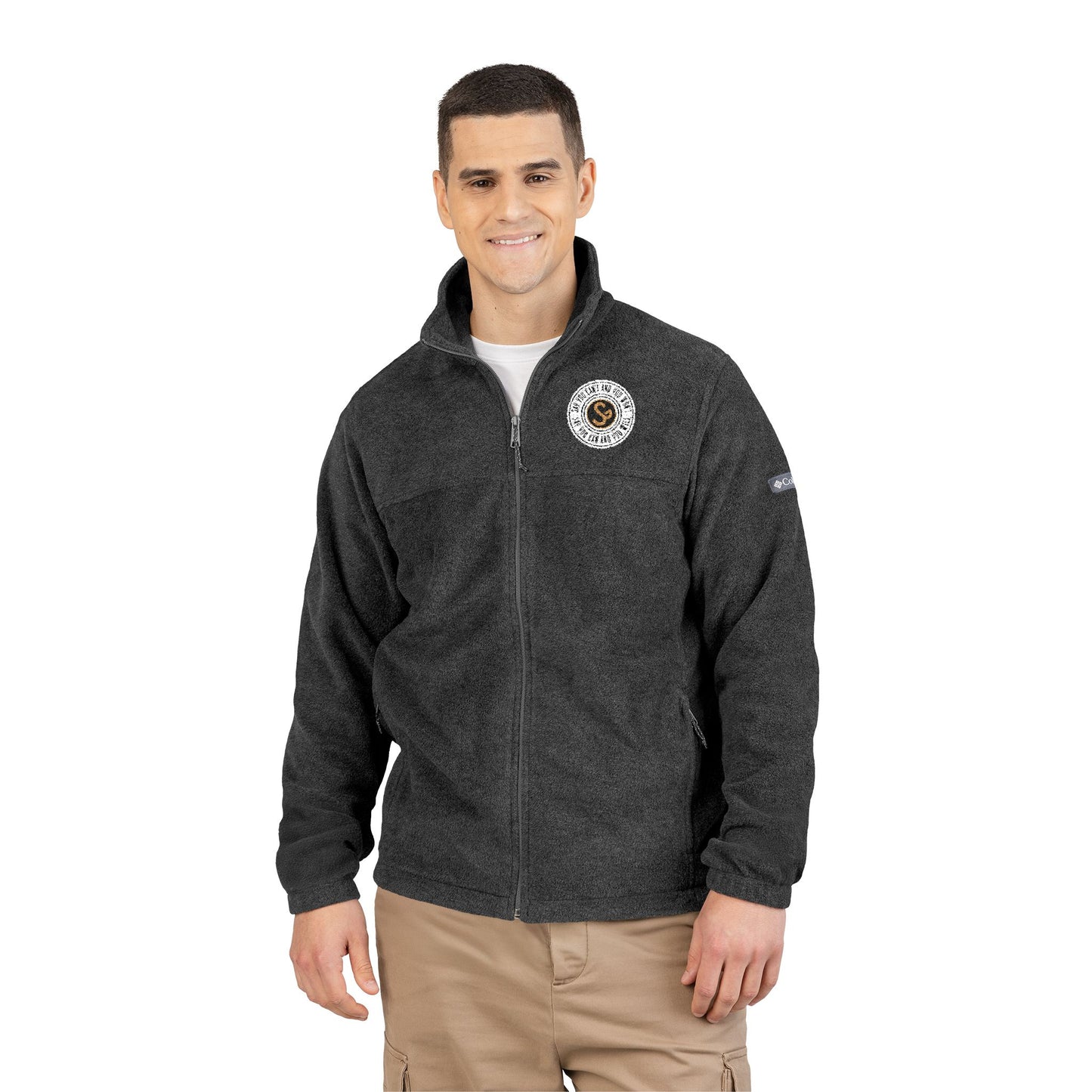 Embroidered "Say You Can and You Will" Fleece Jacket