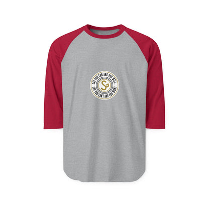 Raglan Shirt — Vintage Circular Logo Graphic