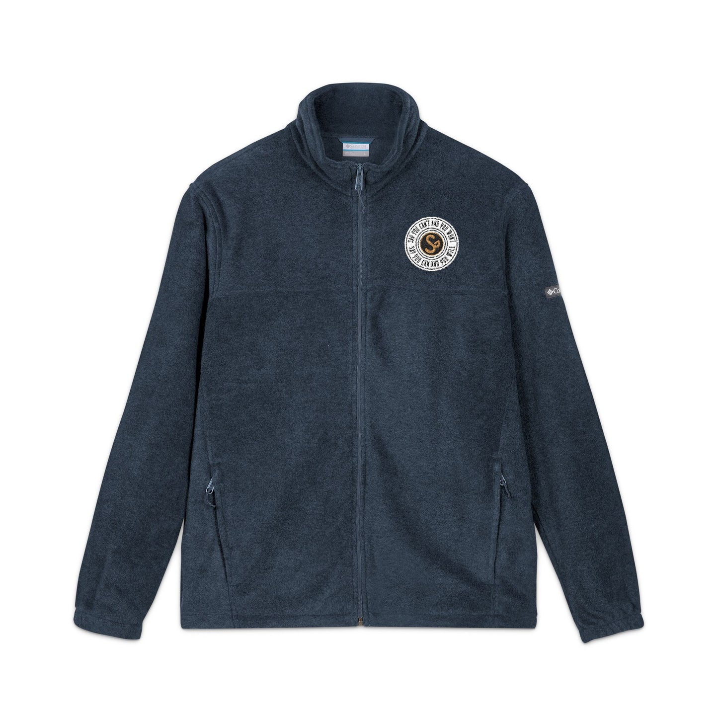 Embroidered "Say You Can and You Will" Fleece Jacket