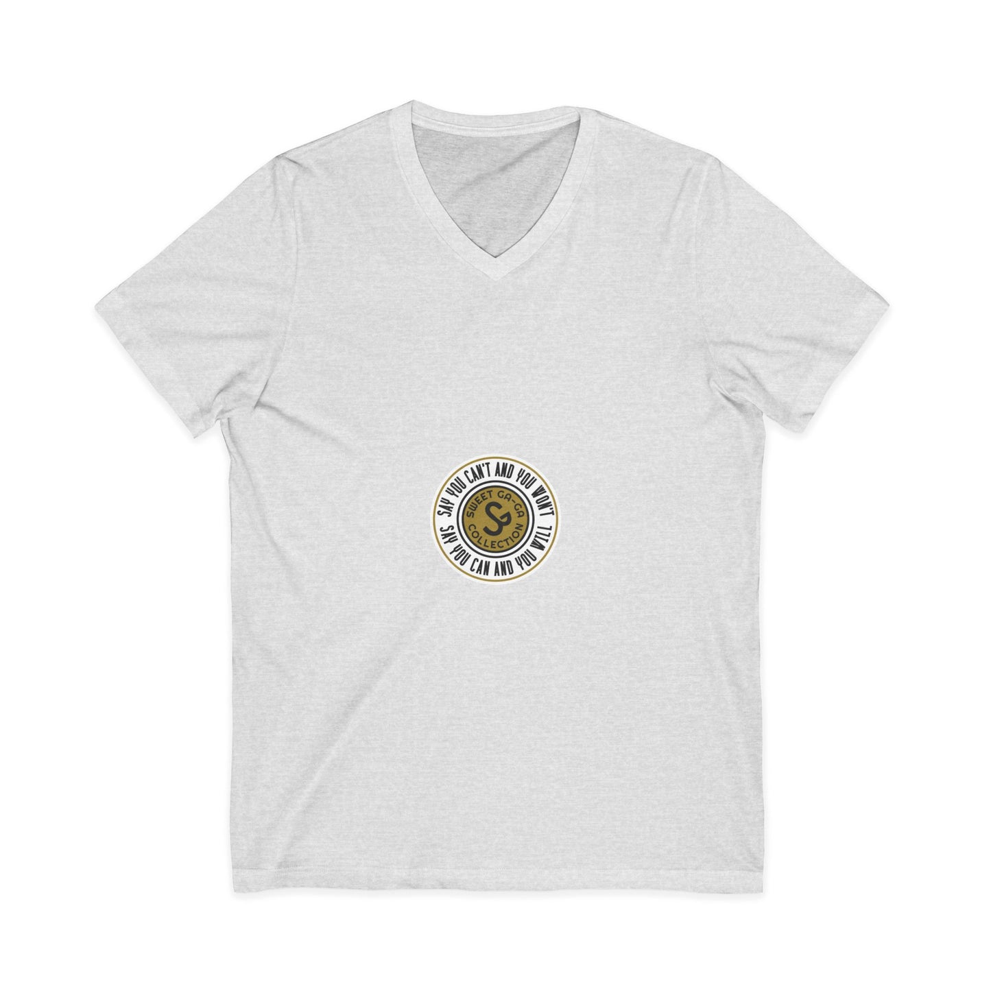 Minimalist Coin Logo V-Neck Tee