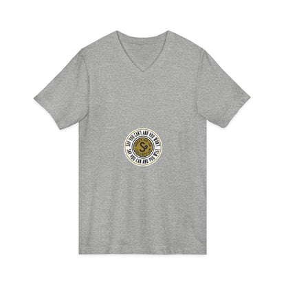 Minimalist Coin Logo V-Neck Tee