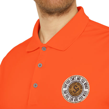 Classic Polo — Embroidered "Say You Can and You Will" Performance Golf Shirt