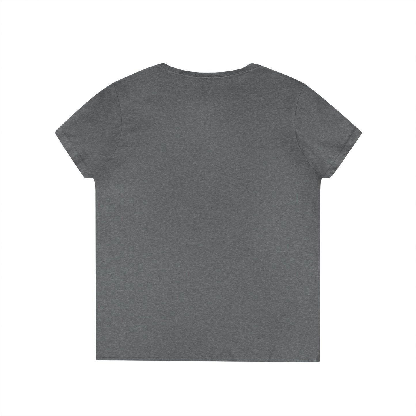 Ladies' V-Neck T-Shirt — Retro Gold Seal 'S' Emblem