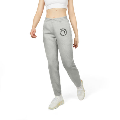 adidas Unisex Fleece Joggers - "Say You Can and You Will"